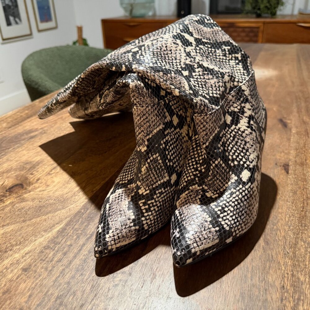 Bcbgeneration Marlo Snake Print Knee-High Boots S… - image 5